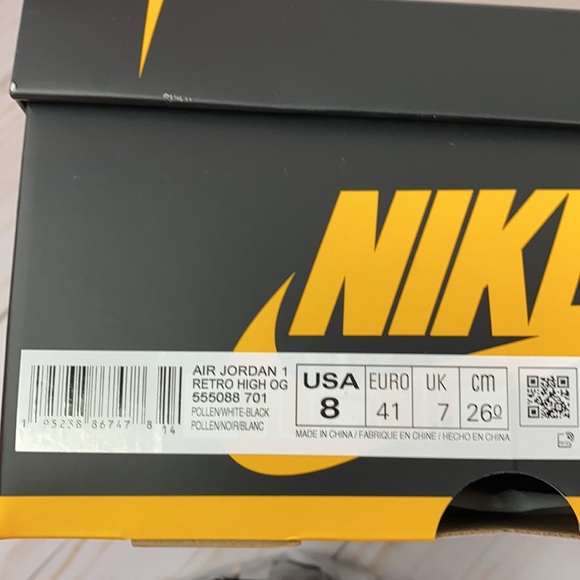 Air Jordan 1 Retro High OG Pollen - Picture 6 of 8